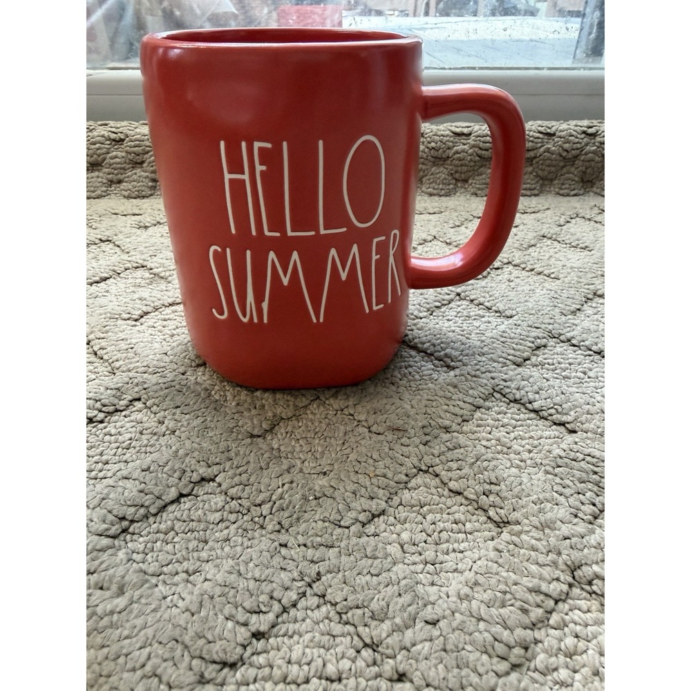Rae Dunn "HELLO SUMMER " Orange Mug